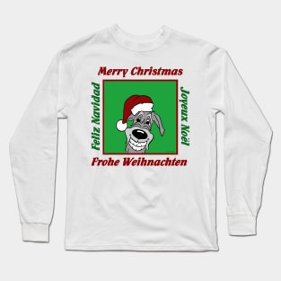 Irish Wolfhound Christmas Long Sleeve T-Shirt